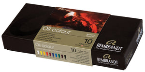 Rembrandt Oil Color Paint Basic Set, 10x15ml Tubes