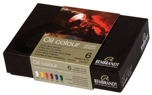 Rembrandt Oil Color Paint Starter Set, 6x15ml Tubes