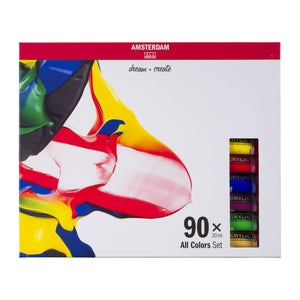 Amsterdam Standard Series Acrylics All Color Set, 90x20ml Tubes