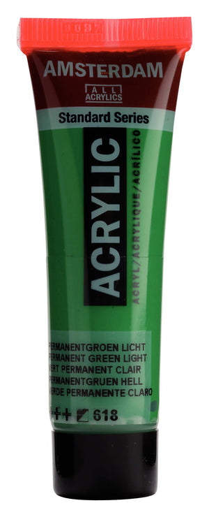 Amsterdam Standard Series Acrylic Permanent Green Light 20 ml