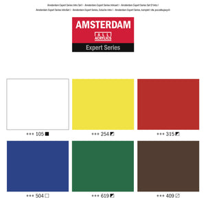 Amsterdam Expert Series Acrylics Set, 6x20ml Tubes