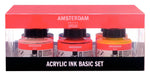 Amsterdam Acrylic Ink Basic Set, 6x30ml Bottles
