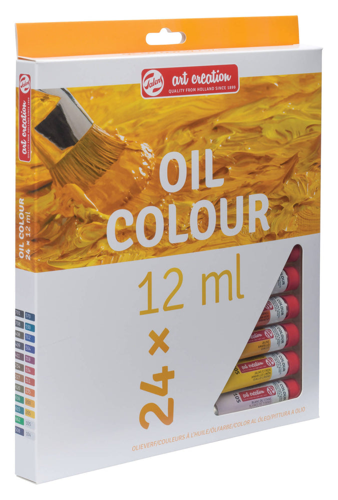 Talens Art Creation Oil Color Set, 24x12ml Tubes