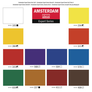 Amsterdam Expert Series Acrylics Set, 12x20ml Tubes